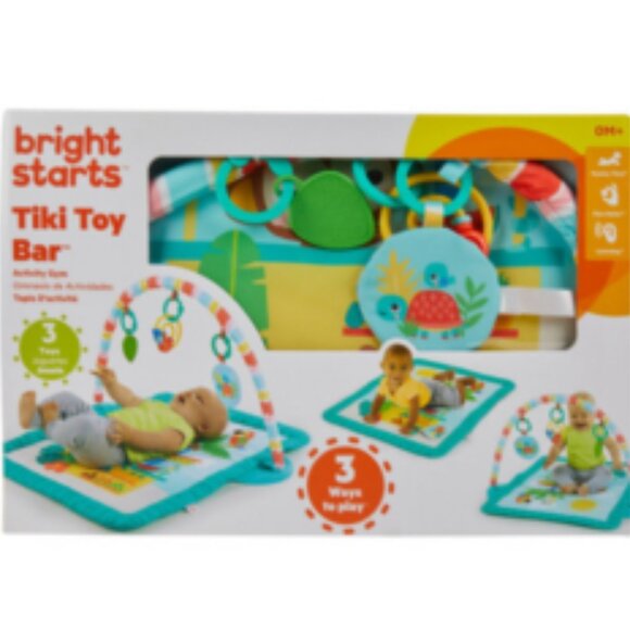 Bright Starts Tiki Toy Bar Baby Activity Gym & Tummy Time Mat 🆕SHIP FAST⌚ 📦🏃 - Picture 1 of 13